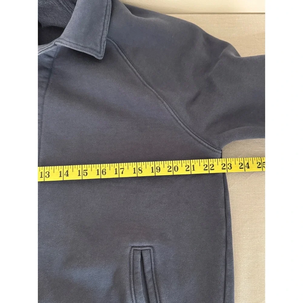 J. Crew Sportswear Mens Heritage Fleece Coach's Jacket Med. Blue